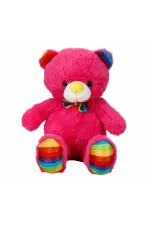 2962 Oturan Kurdeleli Renkli Peluş Ayı 30 cm -Sunman 2962 Oturan Kurdeleli Renkli Peluş Ayı 30 cm -Sunman