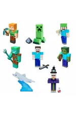 GTP08 Minecraft Aksesuarlı Figürler GTP08 Minecraft Aksesuarlı Figürler