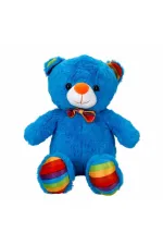 2962 Oturan Kurdeleli Renkli Peluş Ayı 30 cm -Sunman 2962 Oturan Kurdeleli Renkli Peluş Ayı 30 cm -Sunman
