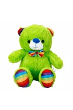 2962 Oturan Kurdeleli Renkli Peluş Ayı 30 cm -Sunman 2962 Oturan Kurdeleli Renkli Peluş Ayı 30 cm -Sunman
