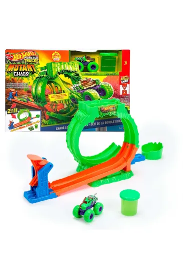 JMK91 Hot Wheels Monster Trucks Mutant Kaosu Çemberde Yarış Oyun Seti JMK91 Hot Wheels Monster Trucks Mutant Kaosu Çemberde Yarış Oyun Seti