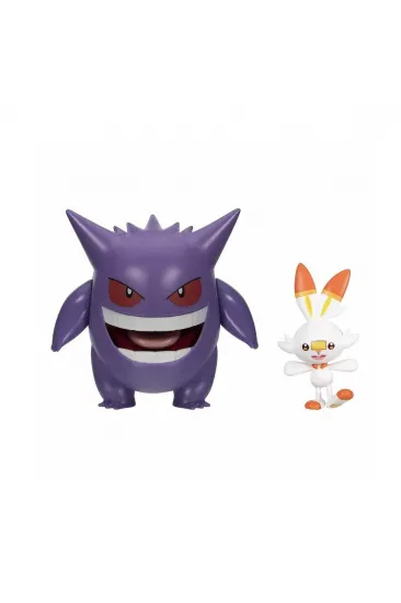 POK PKW2548 Pokemon Battle 2li Figür - Gengar Scorbunny POK PKW2548 Pokemon Battle 2li Figür - Gengar Scorbunny