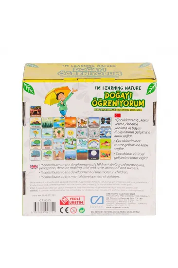 CAEGT-5053 Doğayı Öğreniyorum Eğitici Oyun Kartları -Ca Games