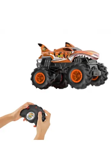 HNV03 Hot Wheels Monster Trucks RC 1:24 Tiger Shark Uzaktan Kumandalı Araç HNV03 Hot Wheels Monster Trucks RC 1:24 Tiger Shark Uzaktan Kumandalı Araç