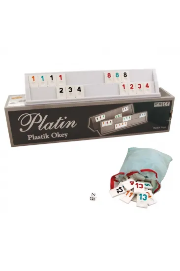 1010211 Platin Plastik Okey Takımı -Starokey 1010211 Platin Plastik Okey Takımı -Starokey