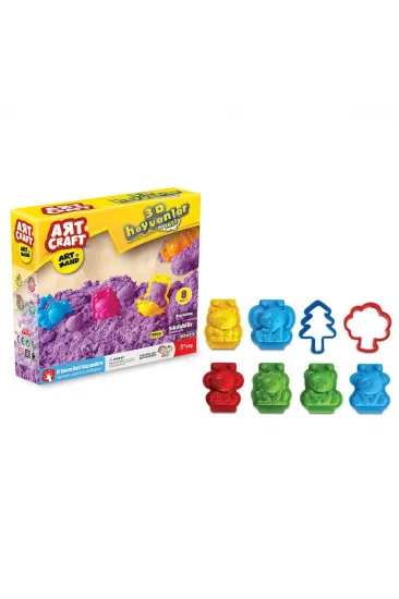 03612 Dede, Artsand 3D Hayvanlar Kum Seti 500 gr / +3 yaş