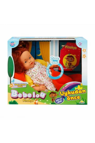 1040042 Bebelou Uykudan Önce Bebeği Masal Anlatan Pinokyo 40 cm -Sunman 1040042 Bebelou Uykudan Önce Bebeği Masal Anlatan Pinokyo 40 cm -Sunman