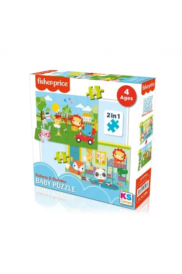 13406 KS Fisher-Price Baby Puzzle - Railway & Bedtime / 12+24 Parça Puzzle / +4 yaş 13406 KS Fisher-Price Baby Puzzle - Railway & Bedtime / 12+24 Parça Puzzle / +4 yaş