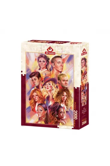 5474 Art Puzzle Dünya Müzik Starları 2000 Parça Puzzle 5474 Art Puzzle Dünya Müzik Starları 2000 Parça Puzzle