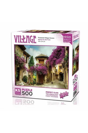 20062Flowered Village Houses 500 Parça Puzzle 20062Flowered Village Houses 500 Parça Puzzle