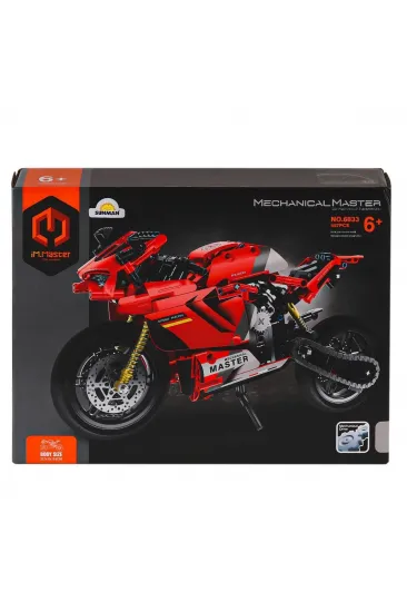 6833 IMM Mekanik Master Blokları Motosiklet Kırmızı 557 Parça 6833 IMM Mekanik Master Blokları Motosiklet Kırmızı 557 Parça