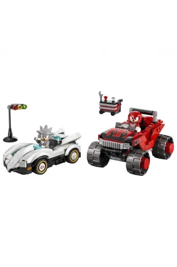 77118 Lego Sonic Silverın Arabası, Knucklesın Canavar Kamyonuna Karşı 378 parça 77118 Lego Sonic Silverın Arabası, Knucklesın Canavar Kamyonuna Karşı 378 parça