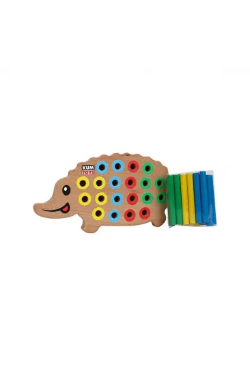 KM5655 Ahşap Kirpi Bultak -Kumtoys