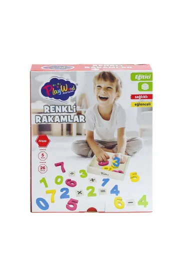 ONY-401 Ahşap Renkli Rakamlar 26 Parça -Onyıl Oyuncak ONY-401 Ahşap Renkli Rakamlar 26 Parça -Onyıl Oyuncak