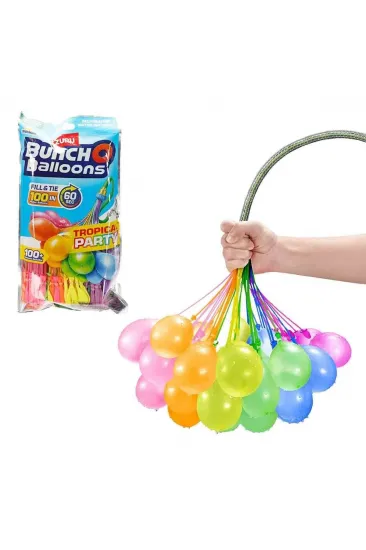 56480 SUN-ZUR-BALON SU POMPASI BUNCH O BALLOONS TROPICAL PARTY 100LÜ KRTL 12D