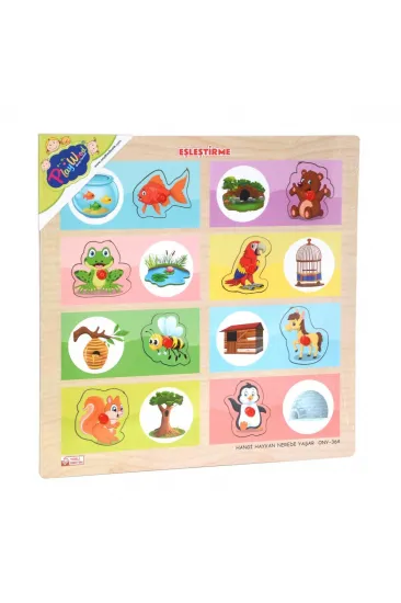 ONY-363-364 Ahşap Tutmalı Eşleştirme Hangi Hayvan Nerede Yaşar -Onyıl ONY-363-364 Ahşap Tutmalı Eşleştirme Hangi Hayvan Nerede Yaşar -Onyıl