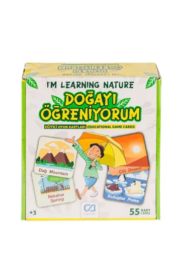CAEGT-5053 Doğayı Öğreniyorum Eğitici Oyun Kartları -Ca Games