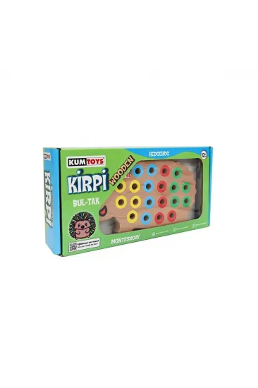 KM5655 Ahşap Kirpi Bultak -Kumtoys