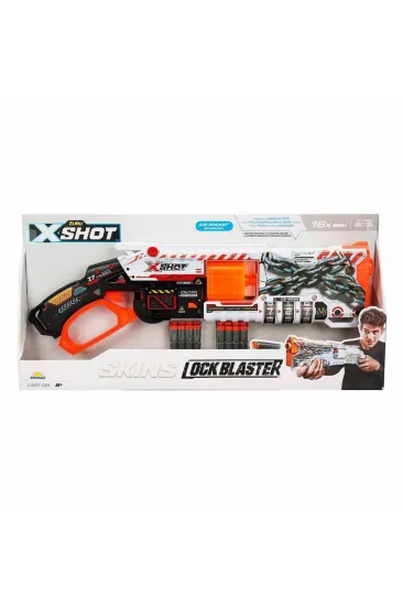 36606 X-Shot Skins Lock Blaster 16 Mermili Sünger Dart Atan Silah 56 cm -Sunman 36606 X-Shot Skins Lock Blaster 16 Mermili Sünger Dart Atan Silah 56 cm -Sunman