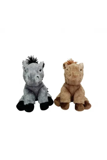 PB31558-23 Peluş Oturan At 23 cm