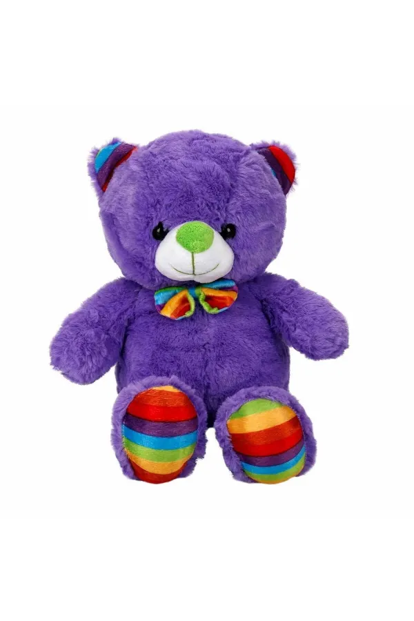 2962 Oturan Kurdeleli Renkli Peluş Ayı 30 cm -Sunman 2962 Oturan Kurdeleli Renkli Peluş Ayı 30 cm -Sunman