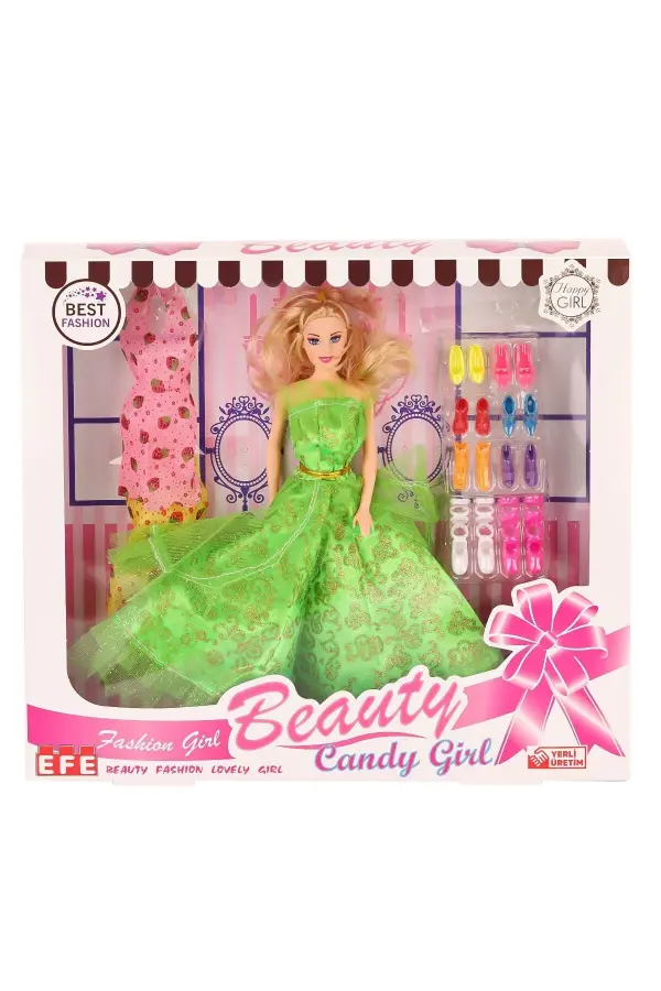 207 Ayakkabı Setli Candy Girl Bebek -Efe Toys 207 Ayakkabı Setli Candy Girl Bebek -Efe Toys