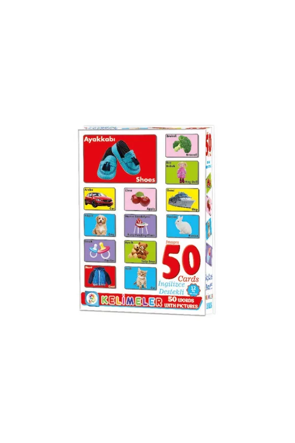 LC7179 Laço, Resimli 50 Kelime - İngilizce Destekli / +12 ay