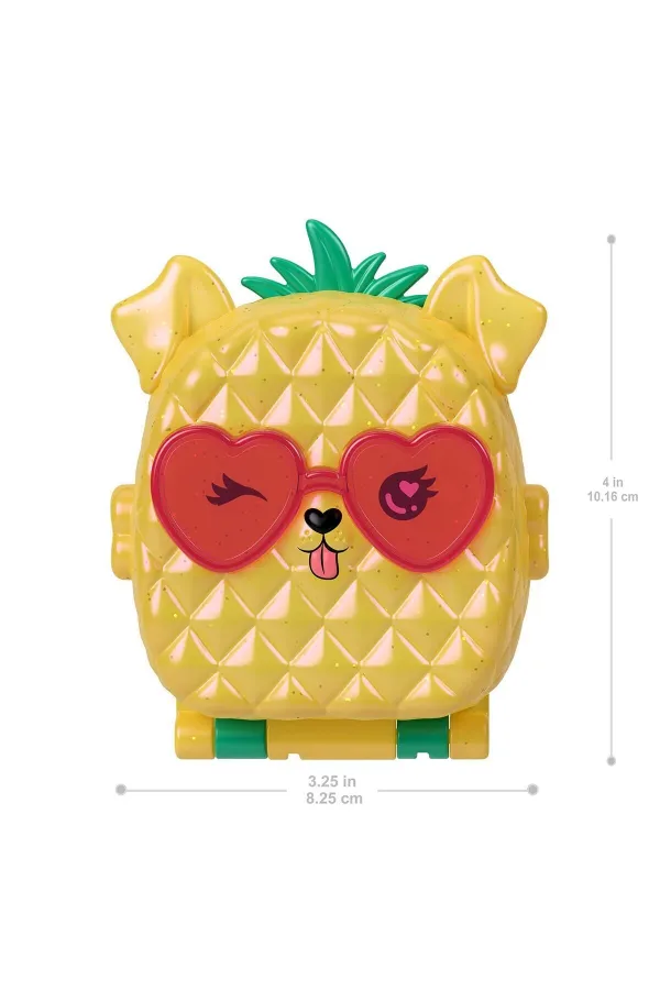 JFV00 Polly Pocket Ananas Köpekçik Plajı Mini Oyun Seti