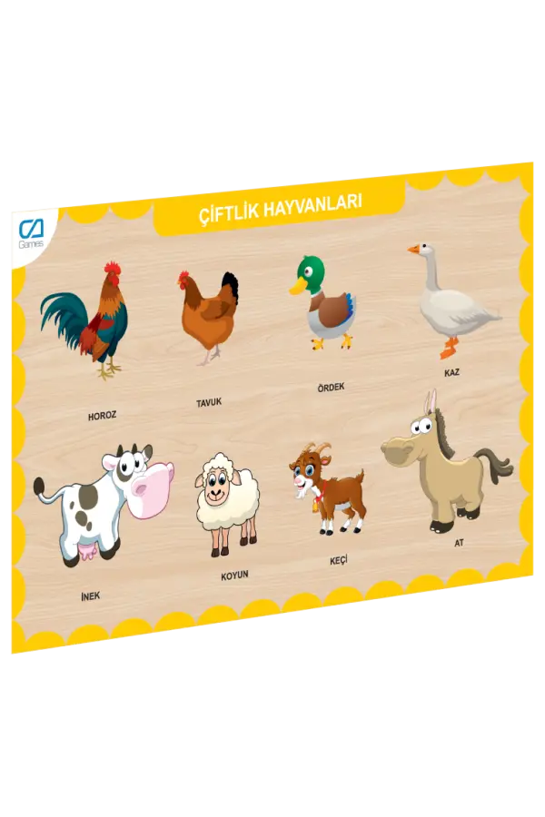 CAAHS-3211 CA GAMES AHŞAP ÇİFTLİK HAYVANLARI BUL-TAK CAAHS-3211 CA GAMES AHŞAP ÇİFTLİK HAYVANLARI BUL-TAK