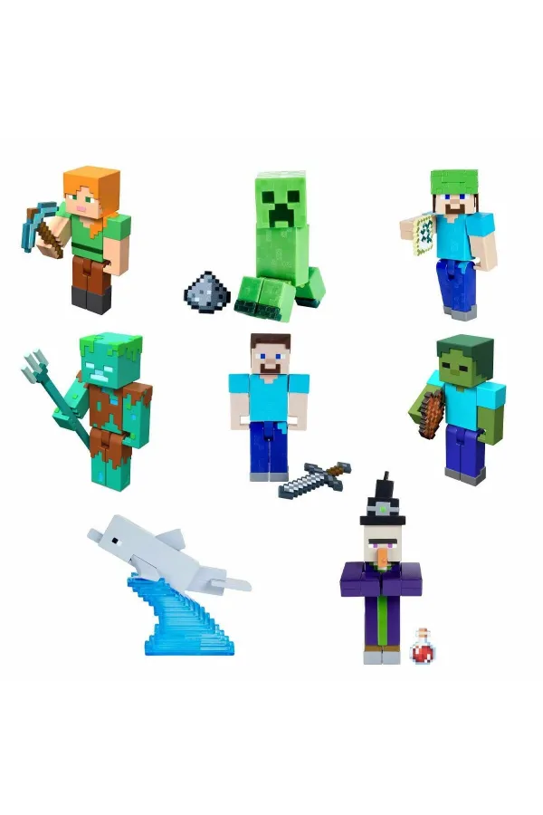 GTP08 Minecraft Aksesuarlı Figürler GTP08 Minecraft Aksesuarlı Figürler