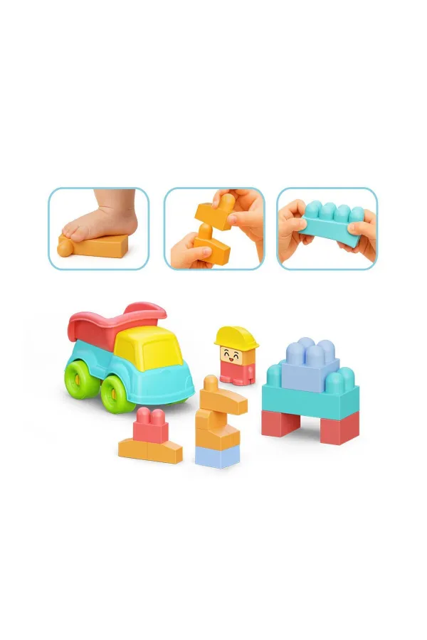 04123 YUMUŞAK BLOKİ BLOKLAR KAMYON SET 24 PARÇA 04123 YUMUŞAK BLOKİ BLOKLAR KAMYON SET 24 PARÇA