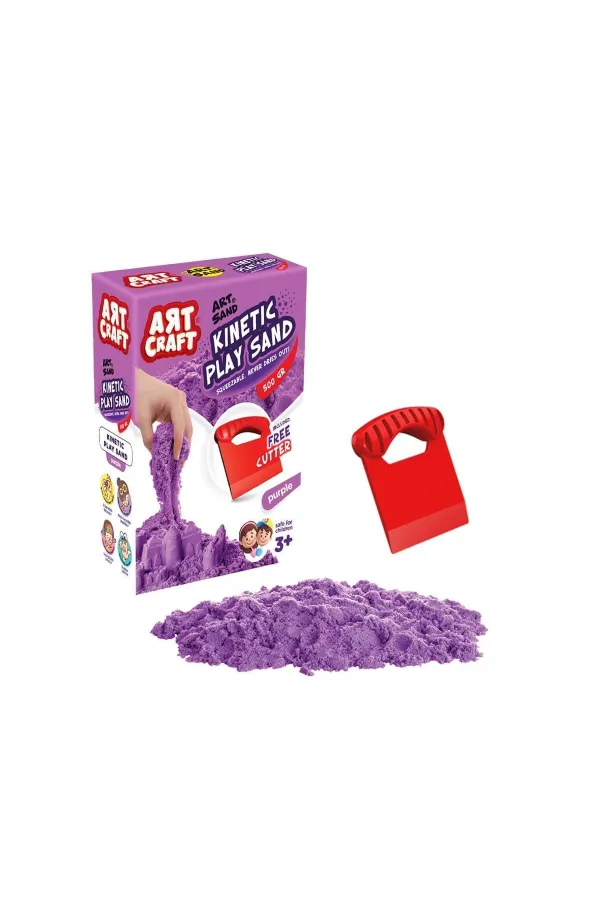 03689 Aksesuarlı Mor Kinetik Oyun Kumu 500 gr -Dede 03689 Aksesuarlı Mor Kinetik Oyun Kumu 500 gr -Dede