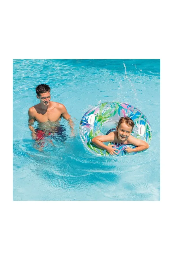 ISC58263 Intex Tutmaçlı Desenli Simit 97 cm ISC58263 Intex Tutmaçlı Desenli Simit 97 cm