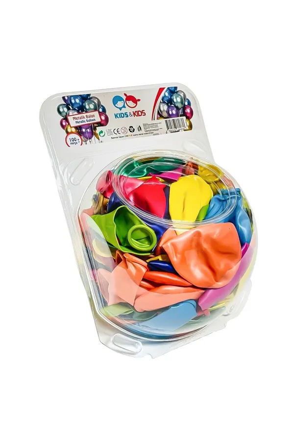 STR-117 Metalik Karışık Renk 100lü Balon