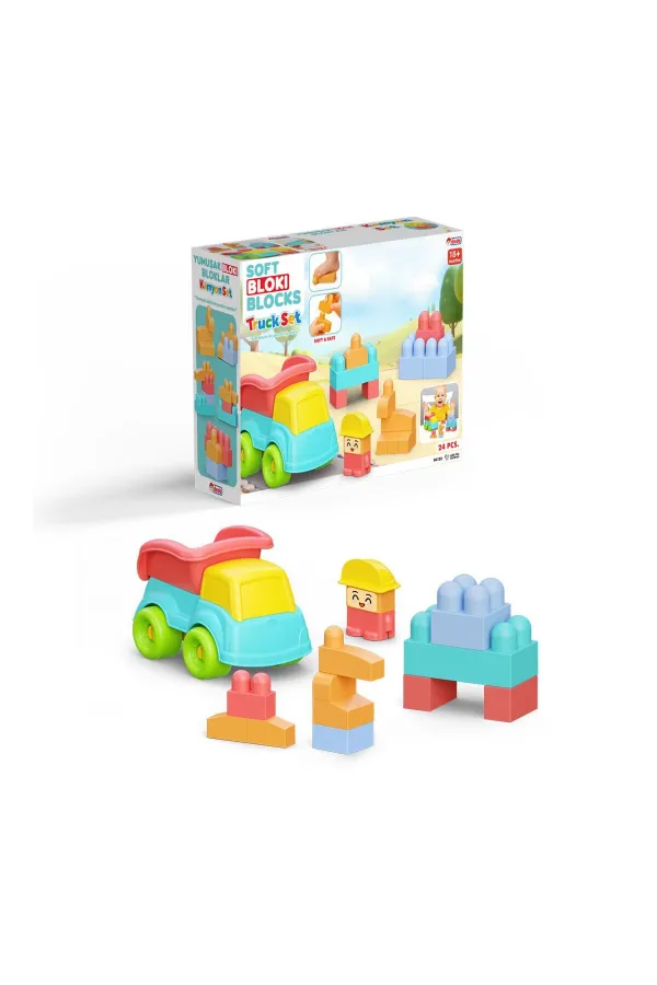 04123 YUMUŞAK BLOKİ BLOKLAR KAMYON SET 24 PARÇA 04123 YUMUŞAK BLOKİ BLOKLAR KAMYON SET 24 PARÇA