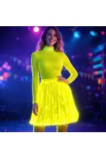 Neon Sarı Hawaii Parti Eteği 40 cm Neon Sarı Hawaii Parti Eteği 40 cm