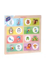 ONY-366-367 Ahşap Tutmalı Eşleştirme -Hayvanlar ve Yavruları ONY-366-367 Ahşap Tutmalı Eşleştirme -Hayvanlar ve Yavruları