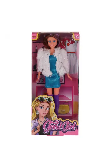 WG-66770 Parlak Elbiseli Ceketli Bebek 29 cm -Vardem WG-66770 Parlak Elbiseli Ceketli Bebek 29 cm -Vardem