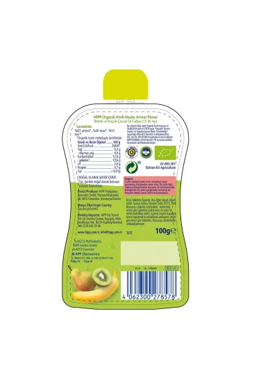 Organik Kivili Muzlu Armut Püresi 100 Gr Organik Kivili Muzlu Armut Püresi 100 Gr