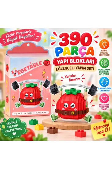 LZ-8860 HALTER KALDIRAN DOMATES 390 PARÇA BLOCK OYUNCAK LZ-8860 HALTER KALDIRAN DOMATES 390 PARÇA BLOCK OYUNCAK