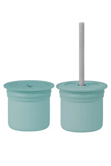 Ham+Hüp Pipetli Silikon Bardak Seti Aqua Green / Powder Grey Ham+Hüp Pipetli Silikon Bardak Seti Aqua Green / Powder Grey