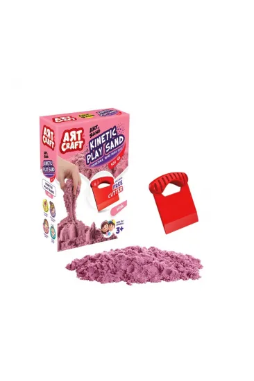 03688 NessiWorld AKSESUARLI PEMBE KİNETİK OYUN KUMU 500 GR