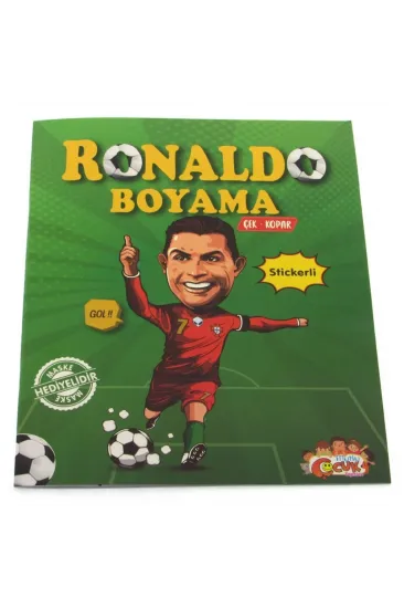 Ronaldo Çıkartmalı Maskeli Boyama Kitabı
