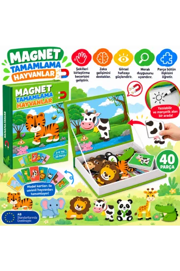 1512 Magnet Tamamlama - Hayvanlar/ +3 yaş 1512 Magnet Tamamlama - Hayvanlar/ +3 yaş