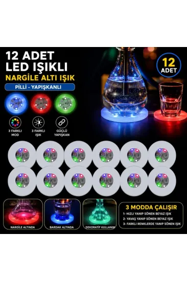 Nargile Altı Işık 12’li Set