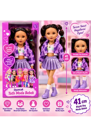 Oyuncak Tatlı Moda Bebek 41 cm Oyuncak Tatlı Moda Bebek 41 cm