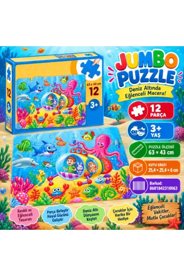 JP 31006 JUMBO PUZZLE 12 PARÇA JP 31006 JUMBO PUZZLE 12 PARÇA