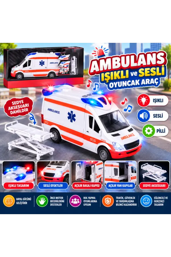 LC-31358 Sesli ve Işıklı Ambulans LC-31358 Sesli ve Işıklı Ambulans