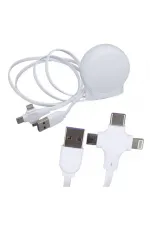 Powermaster Pm-27143 1 Metre Makaralı 3ın1 Şarj Kablosu (lightning - Type-c - Micro Usb)