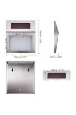 Powermaster Pm-24003 Güneş Enerjili (solar) Led Işıklı Paslanmaz Çelik Kapı Numarası Powermaster Pm-24003 Güneş Enerjili (solar) Led Işıklı Paslanmaz Çelik Kapı Numarası